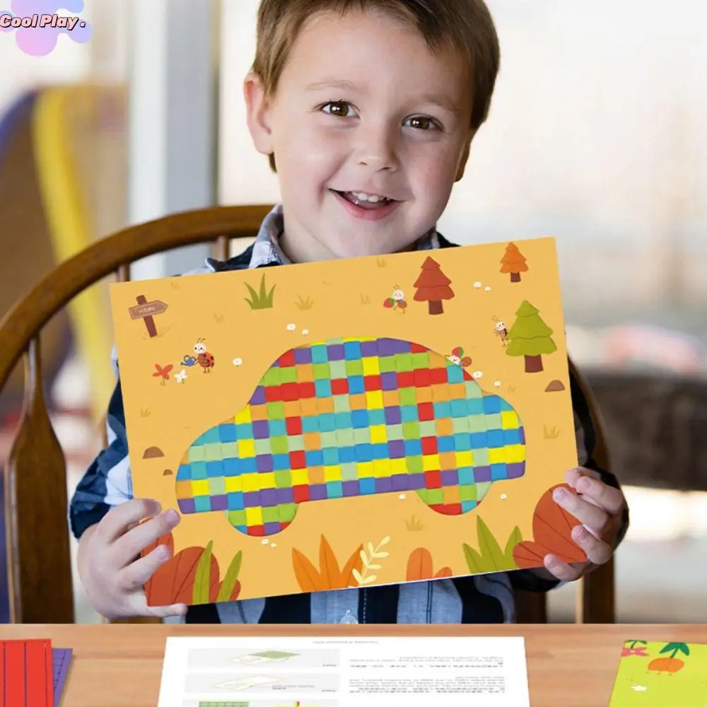 

Art Craft Handmade Weaving Toys Montessori Paper Animal Weaving Material Set Sensory Manual Woven Painting Toys