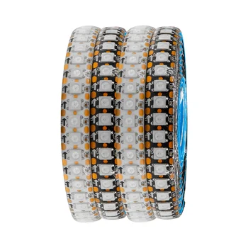 WS2812 WS2813 WS2815 taśmy LED 144 diody led/m RGBIC inteligentne indywidualnie adresowalne elastyczne oświetlenie Led lampa DC5V/12V 1-5M