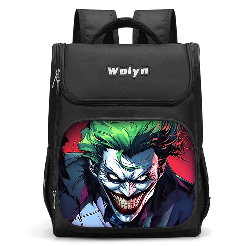 Crazy Evil Horror Large Child Backpack Boy Girls School Bag For Men J-JokerS Women Traveling Backpack Durable Multi Compartmen