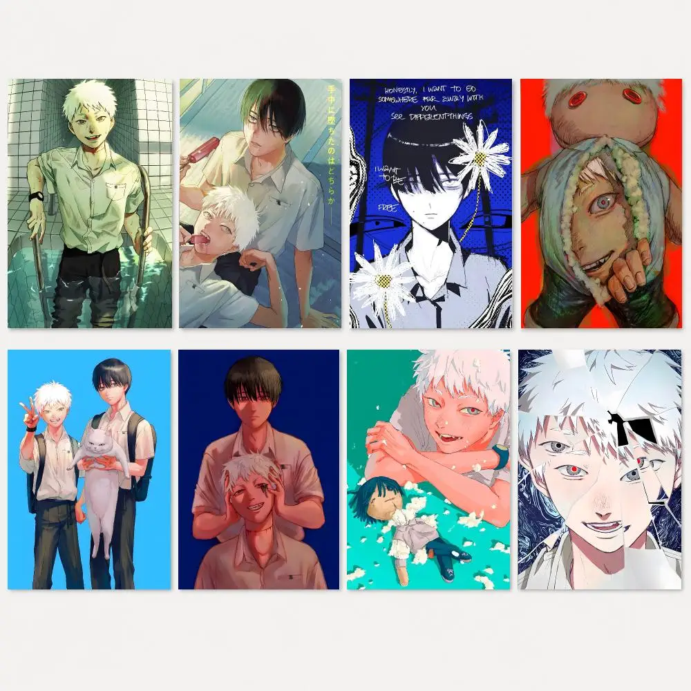 The S-Summer H-Hikaru Died Poster Self Adhesive Wall Stickers Removable Room Decor Aesthetic Space Murals Fancy Gift