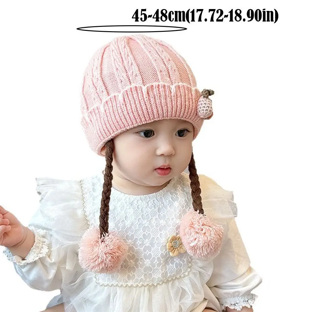 Chapeau tricoté chaud de dessin animé, casquette de Protection d'oreille douce et coupe-vent, chapeaux de perruque respirants