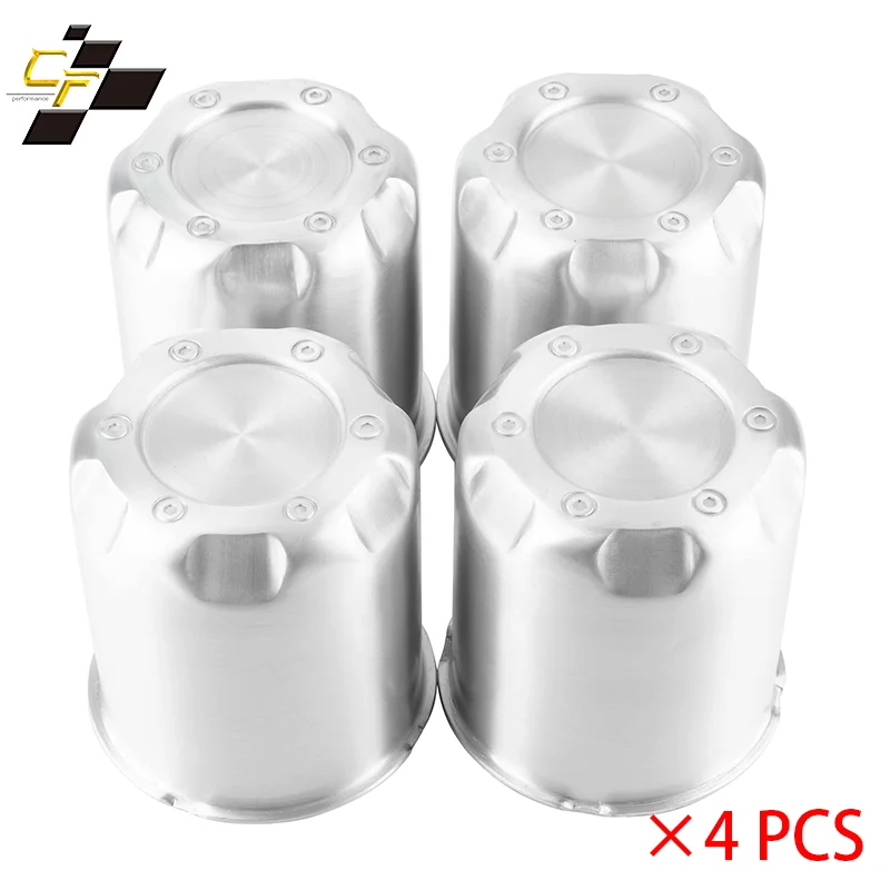 CF Performance 4pcs/1pc 83mm/3.27in 93mm/3.66in Push Through Center Caps for Trailer Aluminum Curved Universal Auto Parts