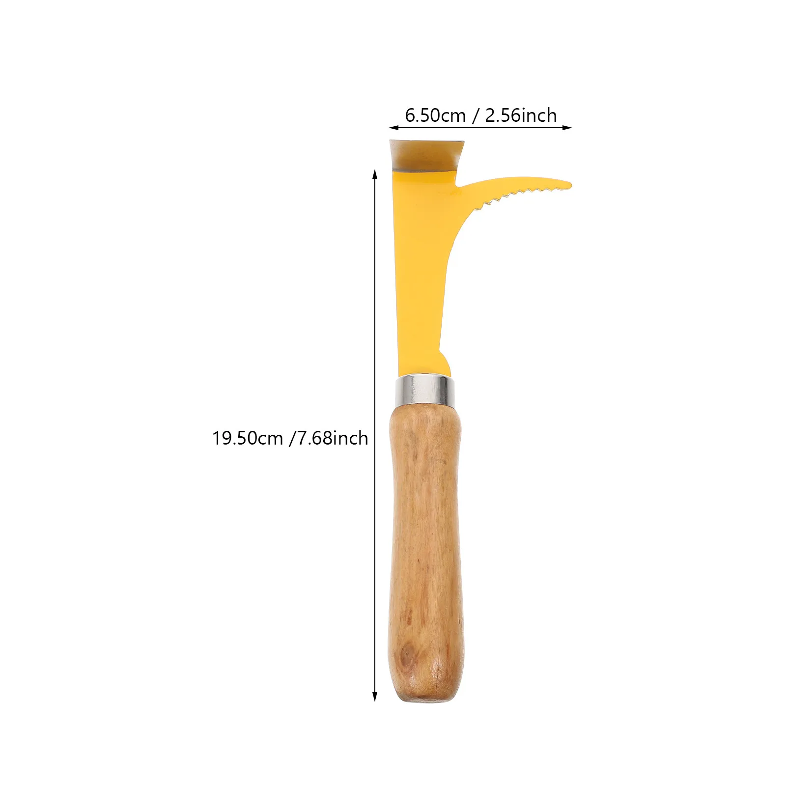 2Pcs Wood Handle Beehive Scraper Stainless Steel Dual Function Beekeeping Tool for Frame Separation Scraping Wax Propolis