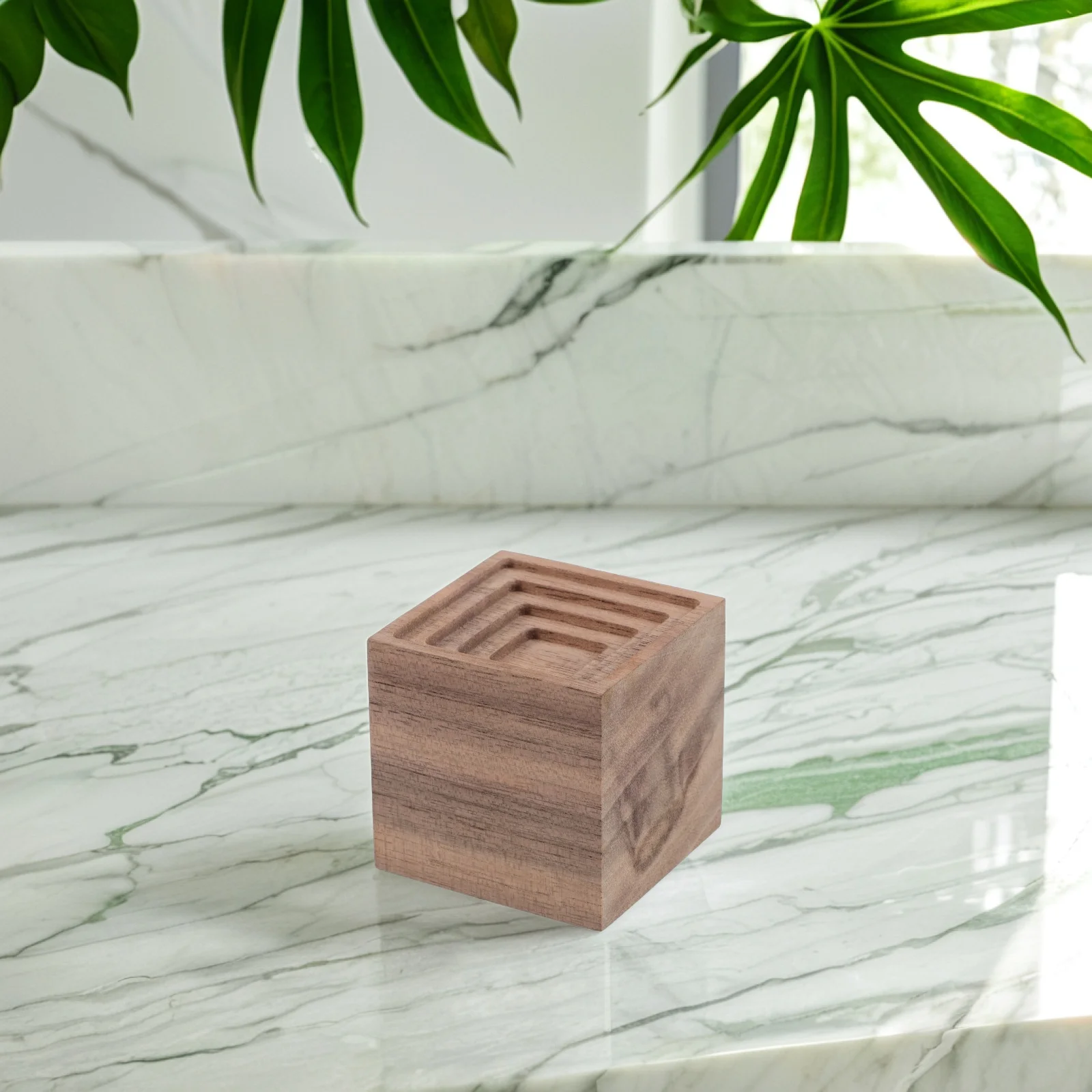 

Stylish Natural Walnut Essential Oil Diffuser Block for Room Air Purification Home Office Desktop Decor Longlasting Scent
