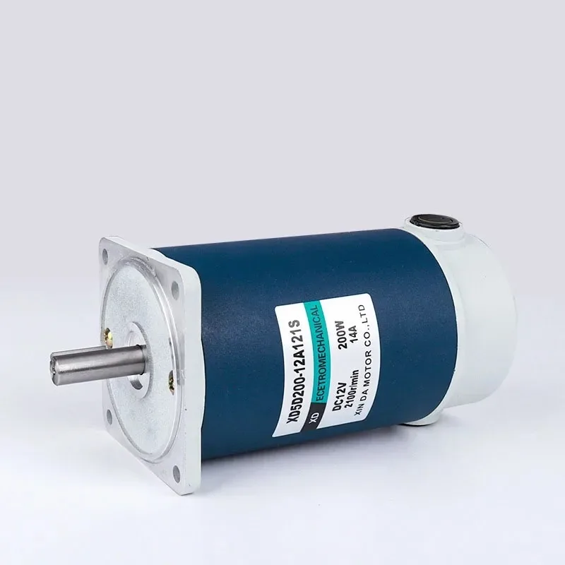 

DC 12V 24V Permanent Magnet Motor High Speed 1800rpm 3000rpm 120W DC Speed Regulation Reversible High Torque Electric Motor