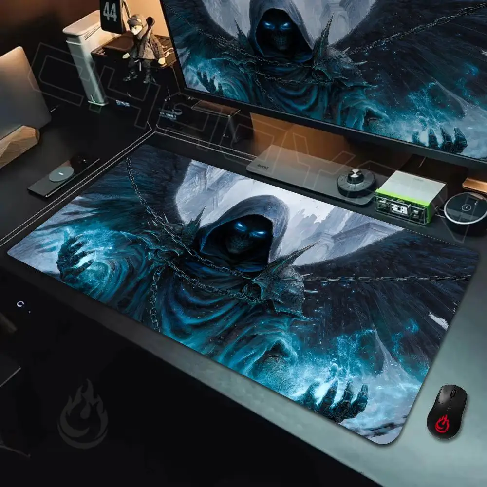 Eerie skeleton monster Mouse Pad Desk Mat Large Computer Office Carpet XXL Mousepad Gamer Gaming PC Accessories Keyboard Rug