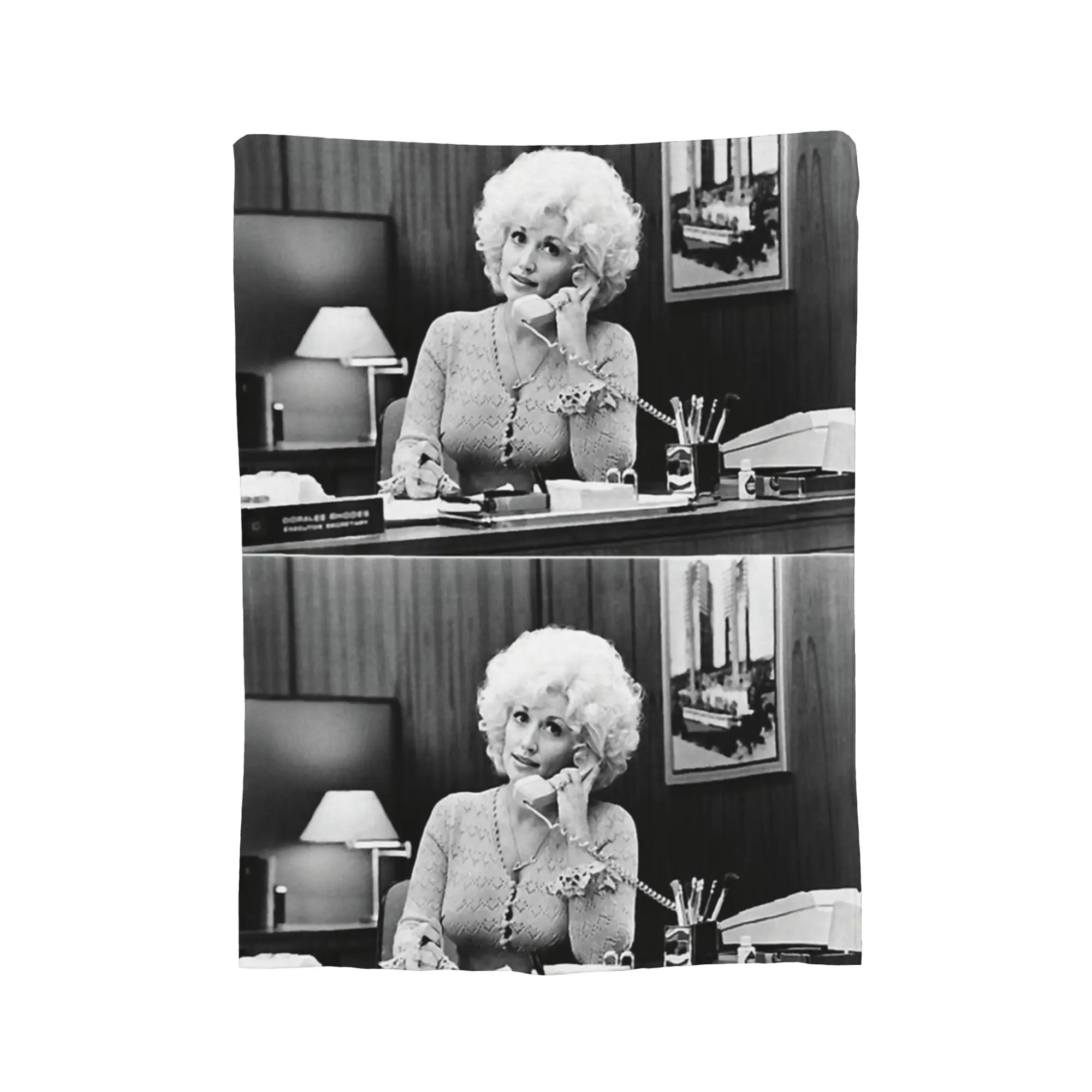 Dolly Parton In Nine To Five Blankets  Flannel Vintage Breathable Throw Blanket for Home Restaurant  Winter