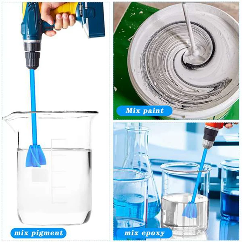 Mixer Bevestigingsboor Voor Hars, Pak Van 5 Epoxy Hars Mixer Hars Mixer Bevestiging, Spiraal Roerder Voor Het Mengen Van Verf