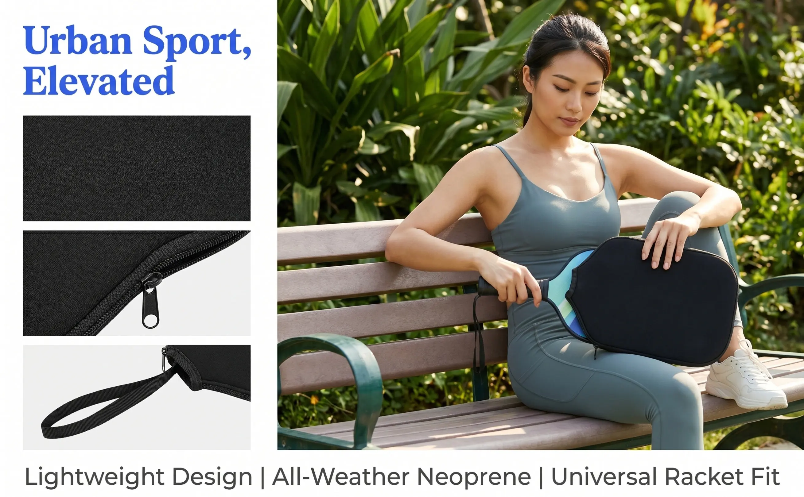 2Pcs Pickleball Paddle Cover Exquisite Crafted Lightweight Protector Sleeve for Outdoor Sports Beach Park Tennis Storage