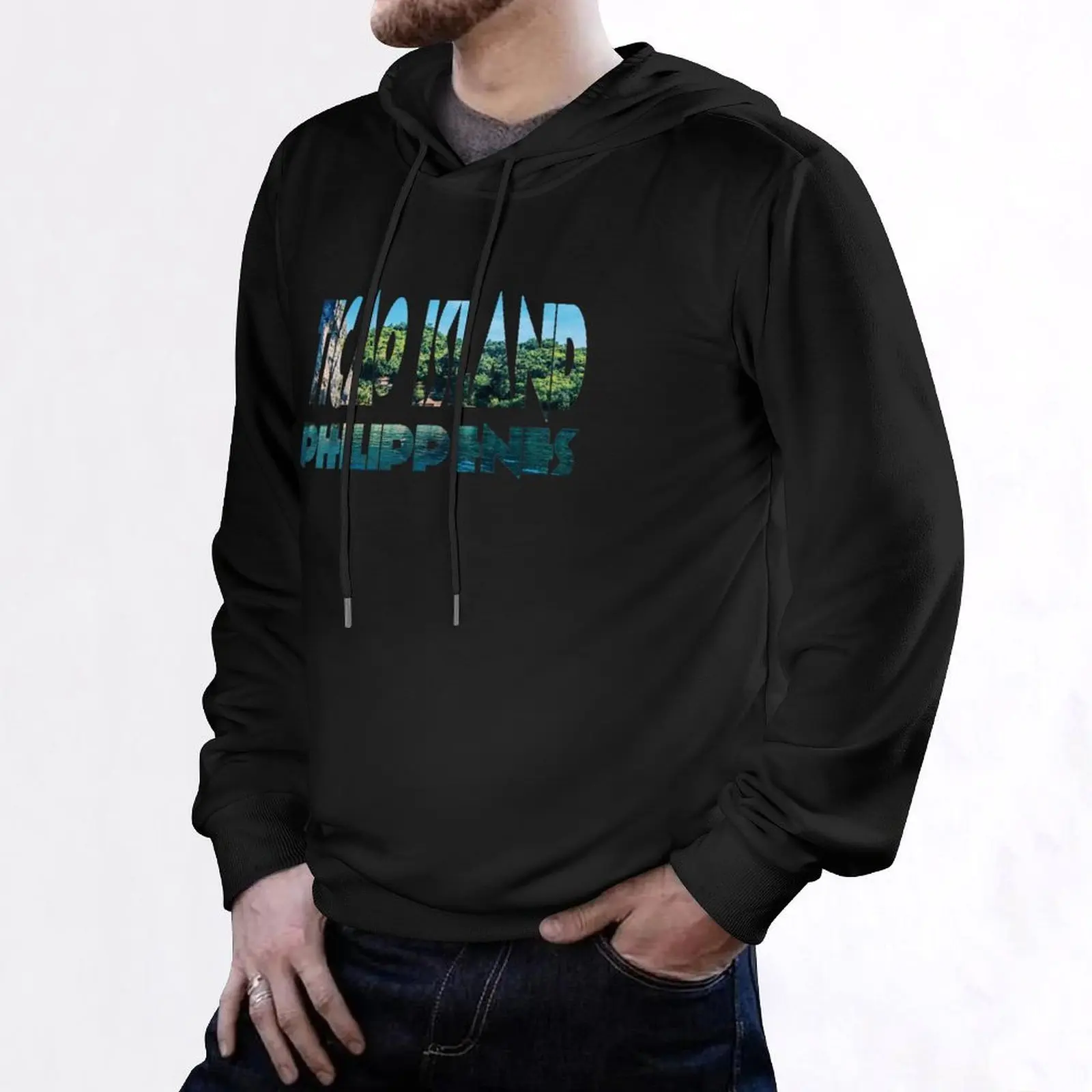Asian Collections - Ticao Island Text Hoodie autumn men clothing men wear anime hoodie