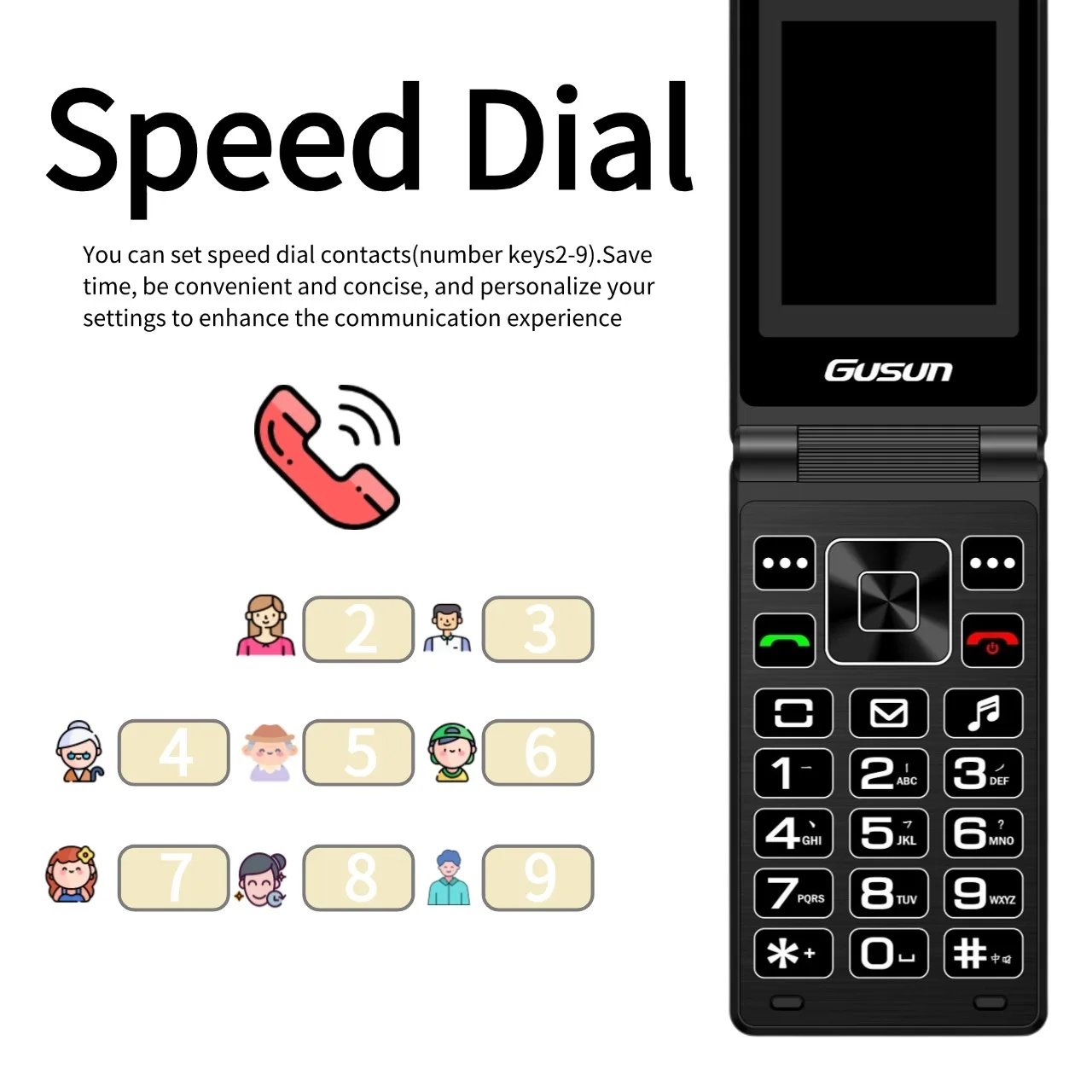 2G GSM Cheap Flip Push-Button Phone For Elderly Durable Quick Call Loud Voice Long Standby Dual Sim Unlocked Foldable Cellphone