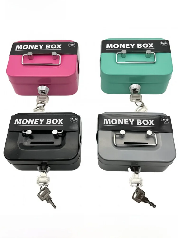 

Металлическая коробка для хранения денег и документов Loable: портативная, креативная, железная, с замком, для монет и документов