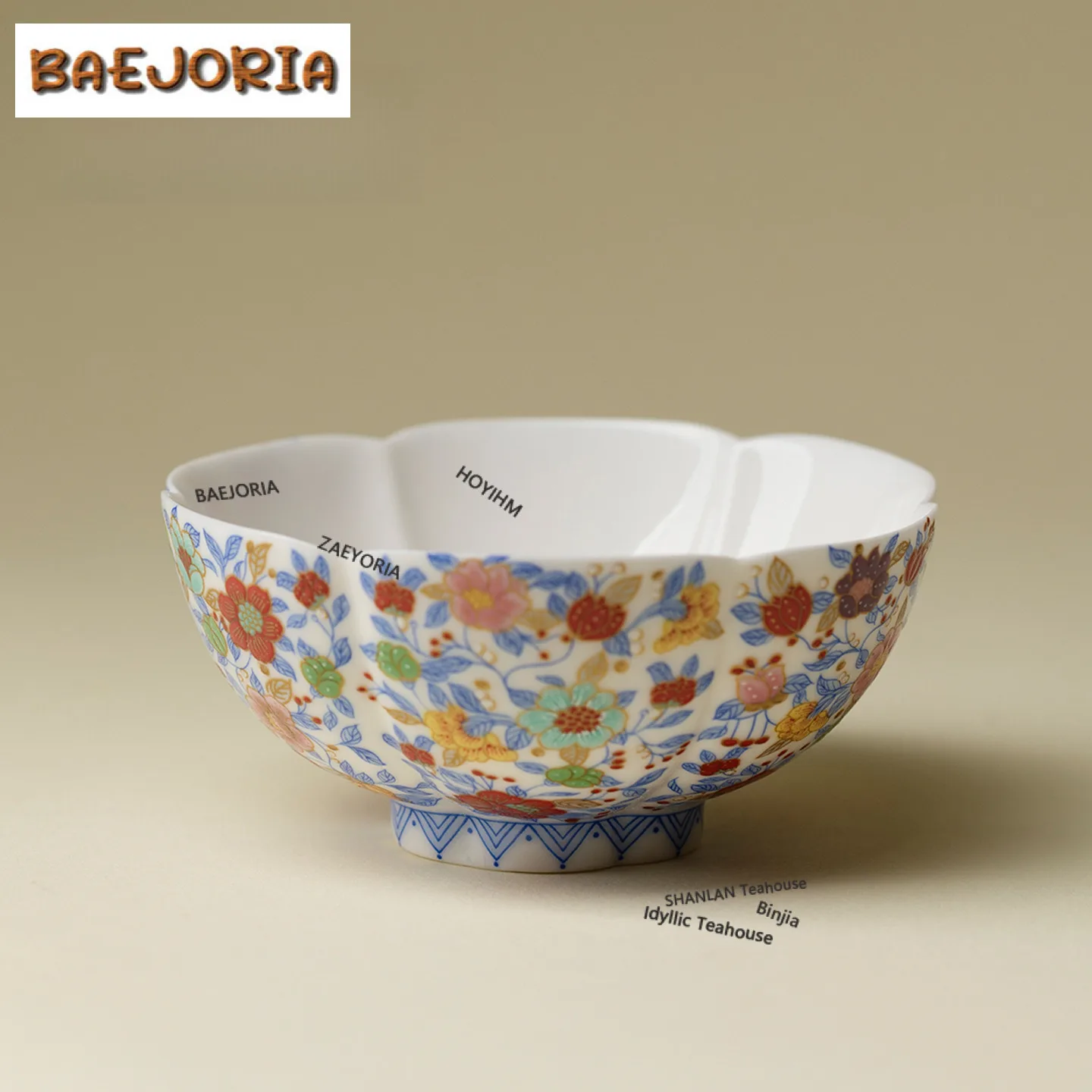 

75ml Pastels Thousands Of Flowers Teacup Japanese Tea Bowl Cup For Tea Tea-tasting Fragrance Cup Chazhan Master Cups For Tea