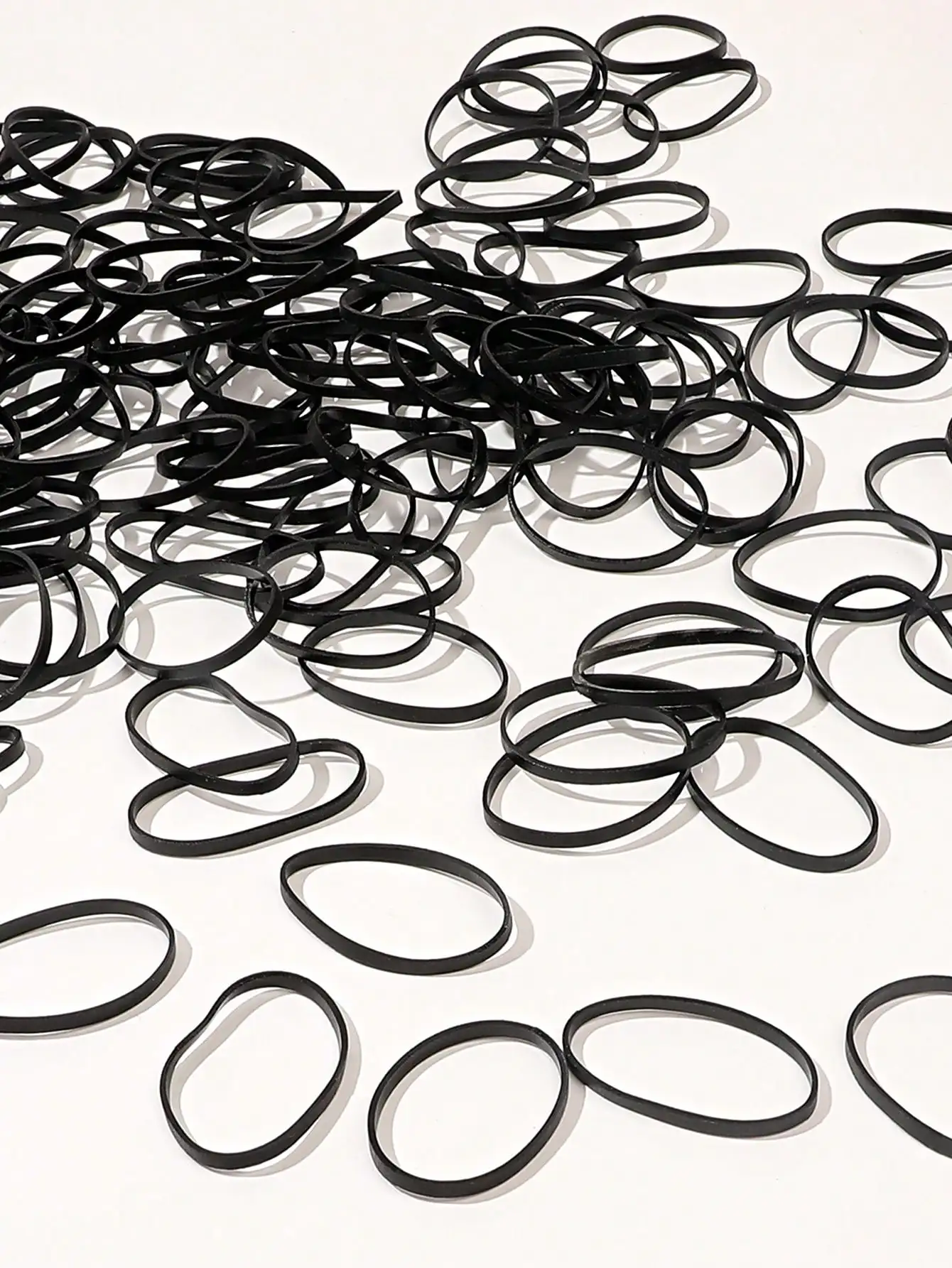 120/300/500 Stück mehrfarbige elastische Haarbänder, Gummibänder für dünnes, dickes Haar, kleine Haargummis, dehnbare Pferdeschwanzhalter – Detail 9
