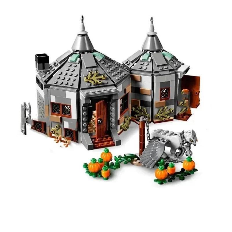 Moc filme magia mundo cabine & buckbeak resgate casa 75947 blocos de construção conjunto, fantasia castelo diy brinquedos educativos para crianças, ch