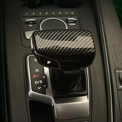 LHD Gałka dźwigni zmiany biegów z włókna węglowego do Audi A4 B9 A5 S5 Q5 fy Q7 RS4 RS5 2018 2019 2020 Tuning wewnętrzny