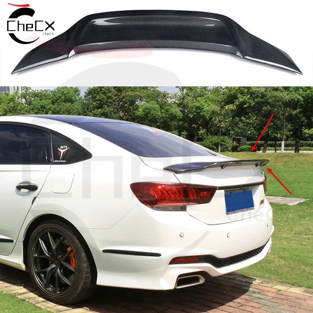 

Suitable for Honda 2015-2017 Spirior High Quality Fiberglass Material Rear Spoiler Car Rear Luggage Cover Spoiler Tail Wing