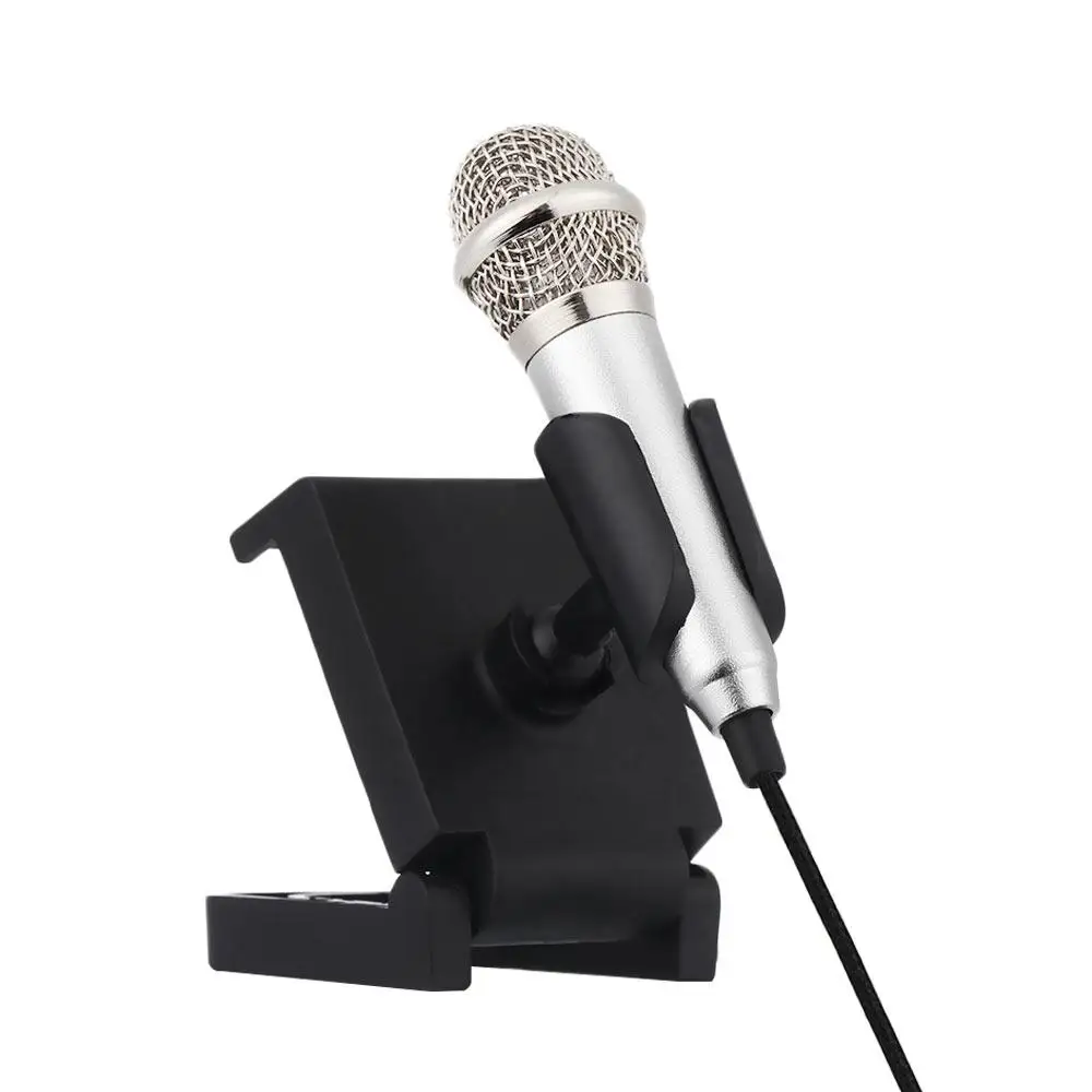 New 3.5mm Cell Phone Stereo Mini Microphone With Headphone Speaker