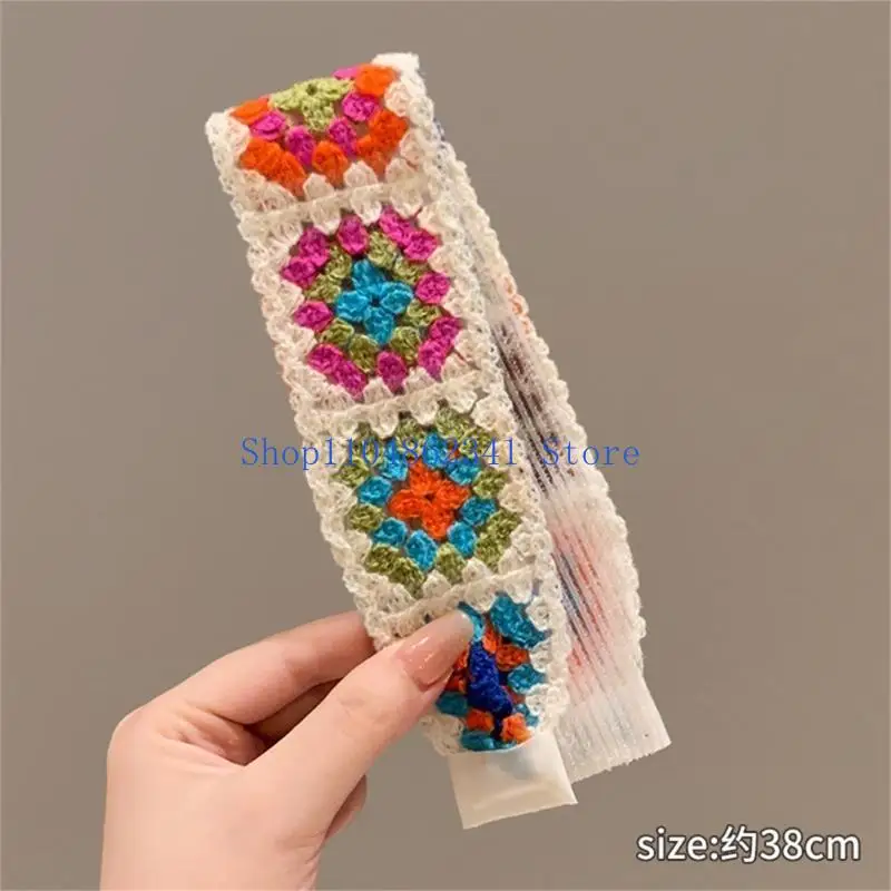 5ASD عصابة رأس متماسكة للبالغين مريح الشعر التفاف الشعر الديكور للأنشطة والتجمعات في الهواء الطلق #2