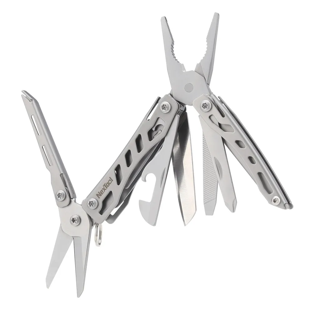 Imagem -04 - Nextool-mini Flagship Ferramenta Multifuncional Ferramenta de Mão Dobrável Edc Alicates de Chave de Fenda Abridor de Garrafas para Exterior 10 em 1