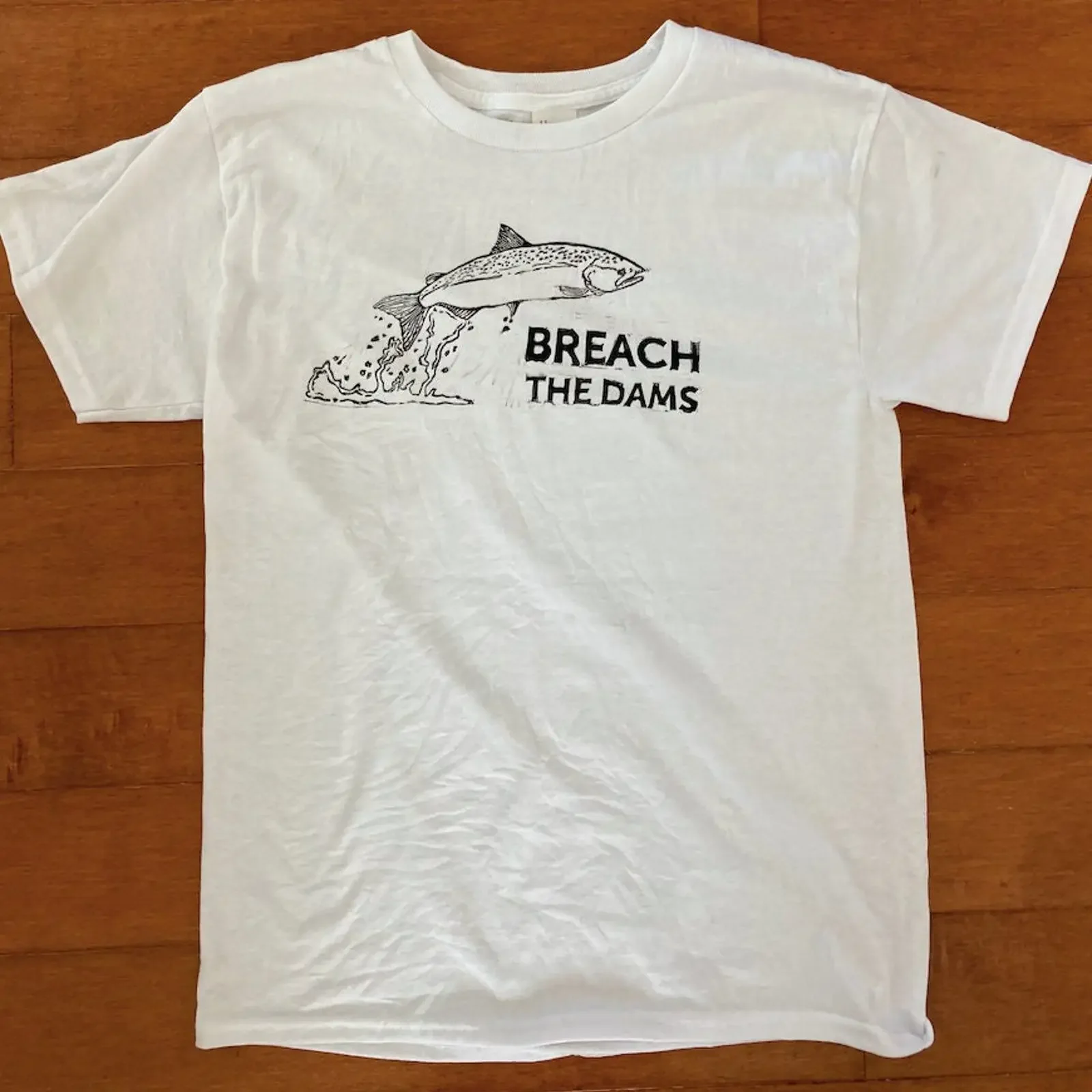 Breach the Dams T Shirt vintage Washed Stylish Versatile Casual Slightly Stretched homme streetwear Top For Everyday Wear