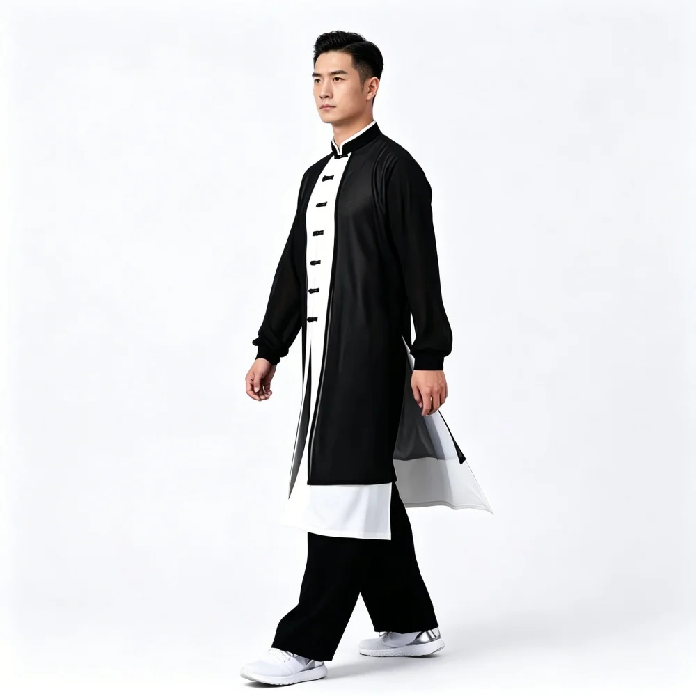 Traditional Chinese Kung Fu Costume For Men Women Layered Tai Chi Suit For Martial Arts Training Competition And Stage Show