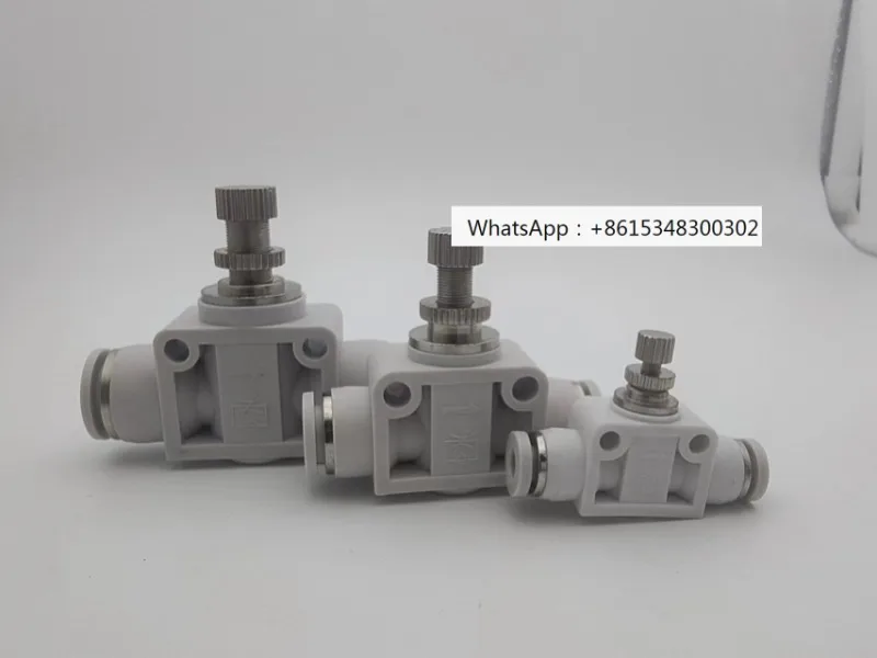 PA trachea white quick insertion pneumatic regulating joint flow limiting LSA8 4 6 10 12mm one-way throttle valve