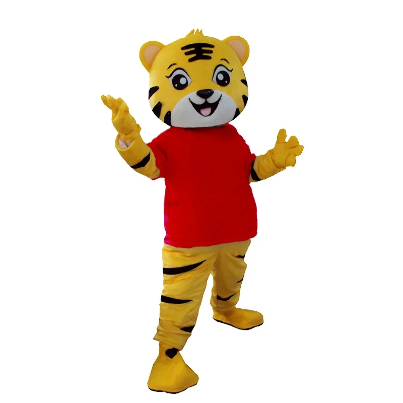 Amway disfraz de Mascota de tigre para adultos, traje de juego de rol, animales de dibujos animados lindos, fursuit, disfraz de Cosplay, eventos de fiesta, tigre divertido