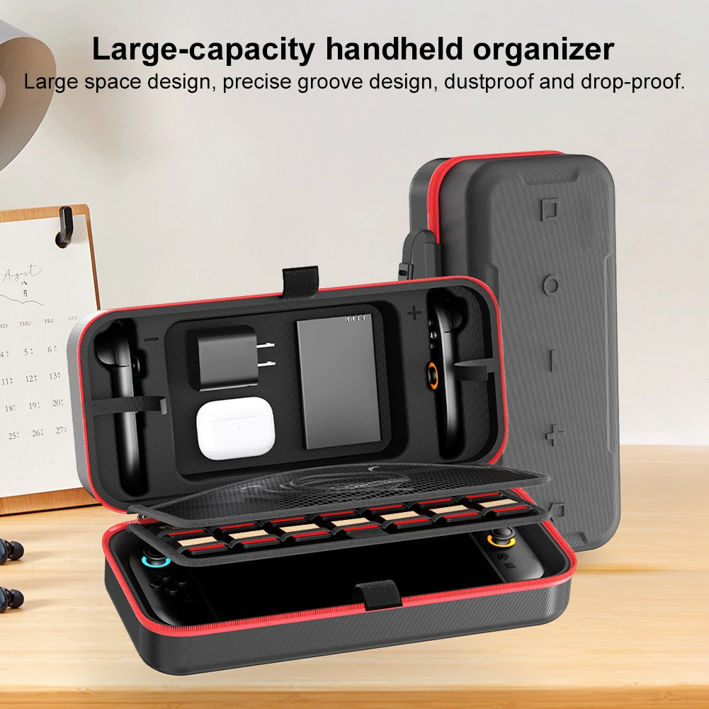 Travel Storage Bag Anti-Scratch Travel Carrying Case Waterproof Travel Shell Pouch for Switch 2 Accessories