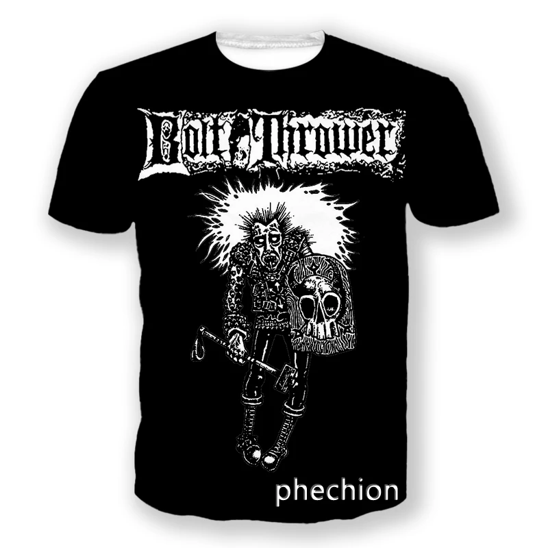 phechion New Fashion Men/Women Bolt Thrower 3D Print Short Sleeve T-Shirt Casual Hip Hop Summer T Shirt Tops S140