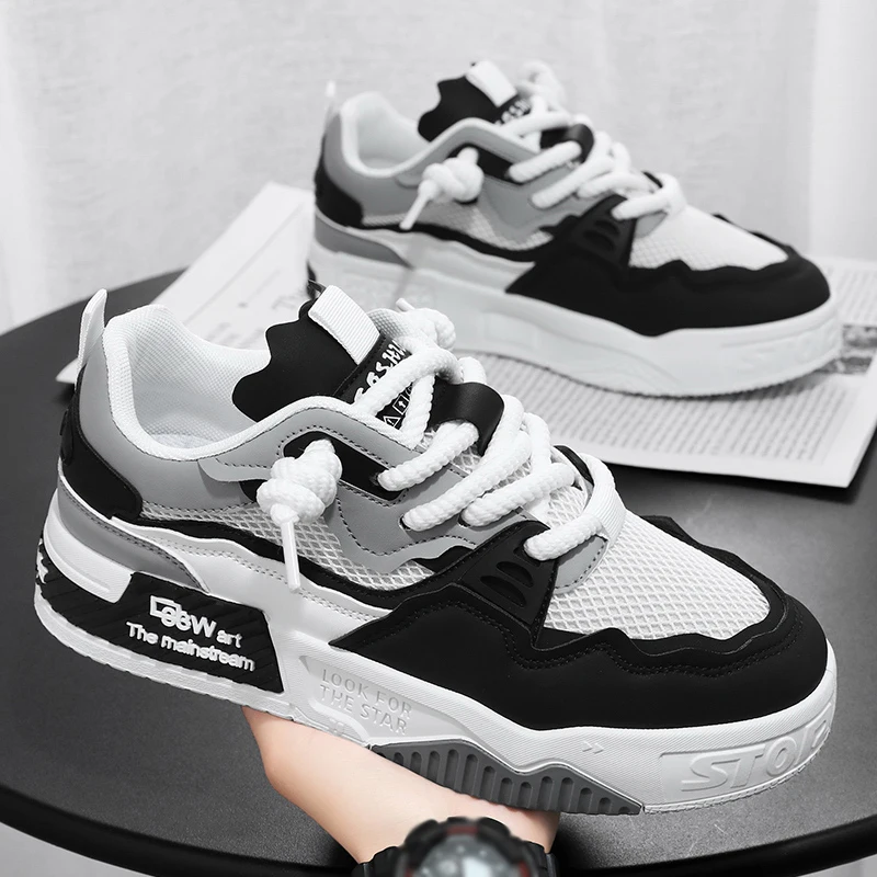 Breathable men's shoes, casual skate shoes, sports shoes, daily fitness training, outdoor hiking, street walking. Unisex, suitab image 4
