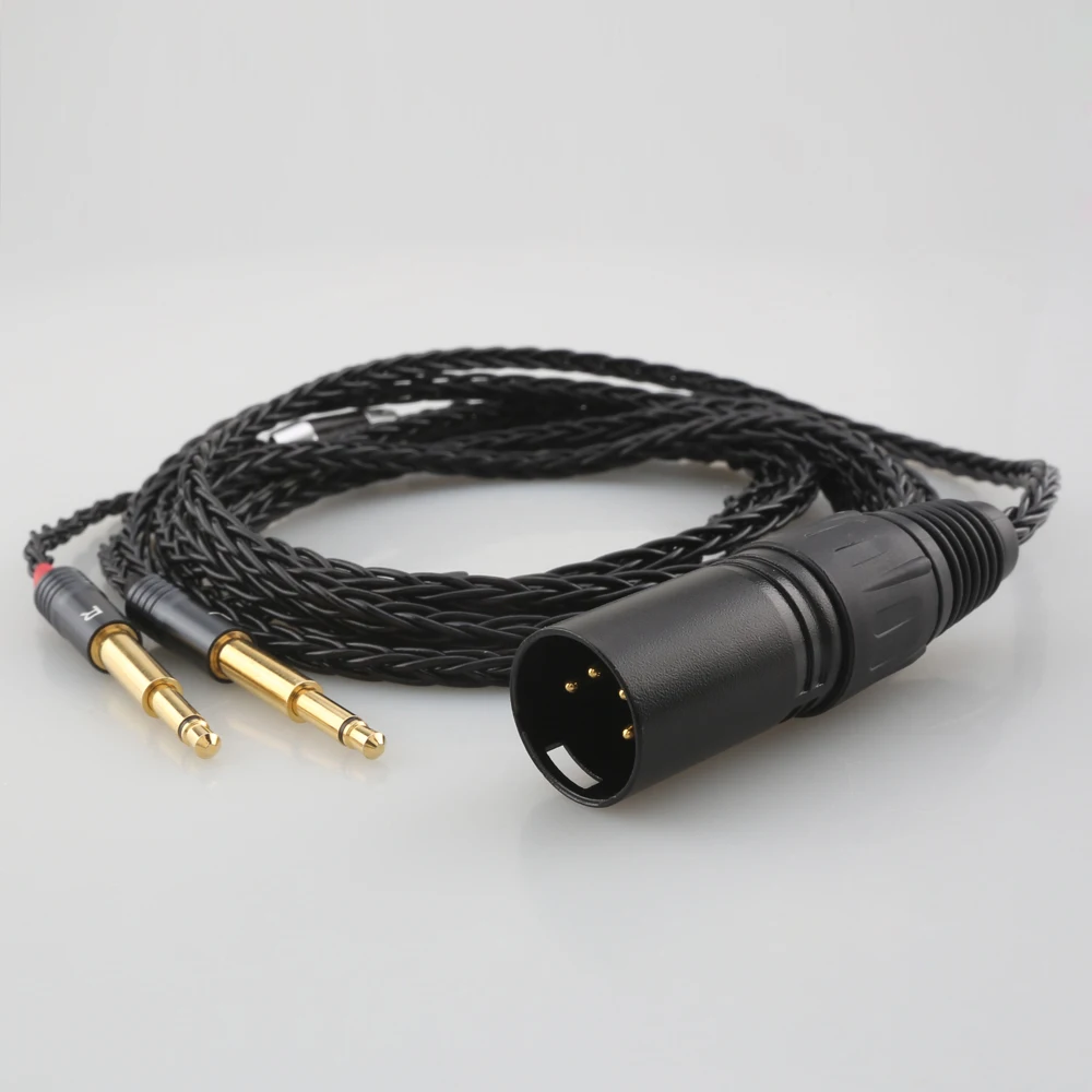 4Pin XLR Balanced OCC Silver Plated Headphone Cable For MEZE99 Classics 99neo NEO NOIR