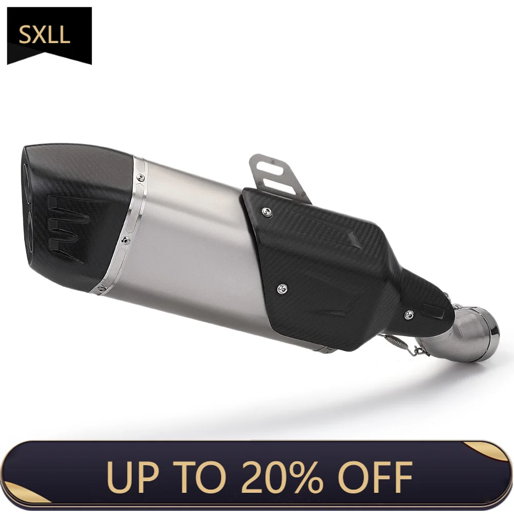 

SXLL Suitable for R1200GS Adventure ADV Motorcycle Exhaust System 51mm Dual Hole Muffler Exhaust System 2013-2019
