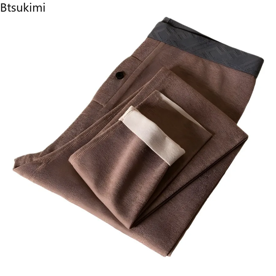 2026 Leggings da uomo Indumenti da notte Mutande per strato base Pantaloni Termici in velluto Mutande lunghe Autunno e inverno Pantaloni intimi maschili