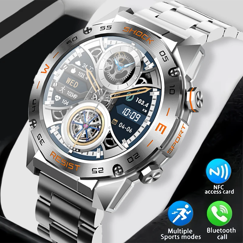 

New GEJIAN Men's Smart Watch with Multiple Sports Modes, Health Monitoring, 1.46-inch Full Screen Touch, 350mAh Battery Watch