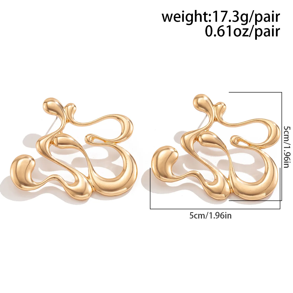 7 Types Geometric Irregular Hollow Line Circular Arcs Stud Earrings for Women Fashion Customized Jewelry Minimalist Accessories