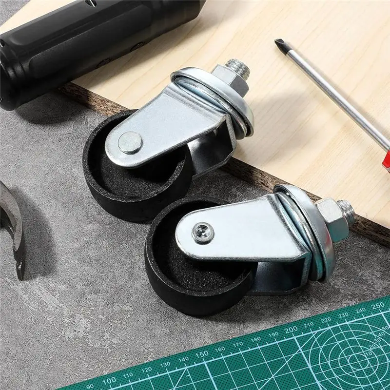 ABYP For 4 Ton Floor Jack Compatible 2 Pcs Casters, Cast Iron Racing Jack,Caster Wheels With 16Mm Stem Floor Jack Parts
