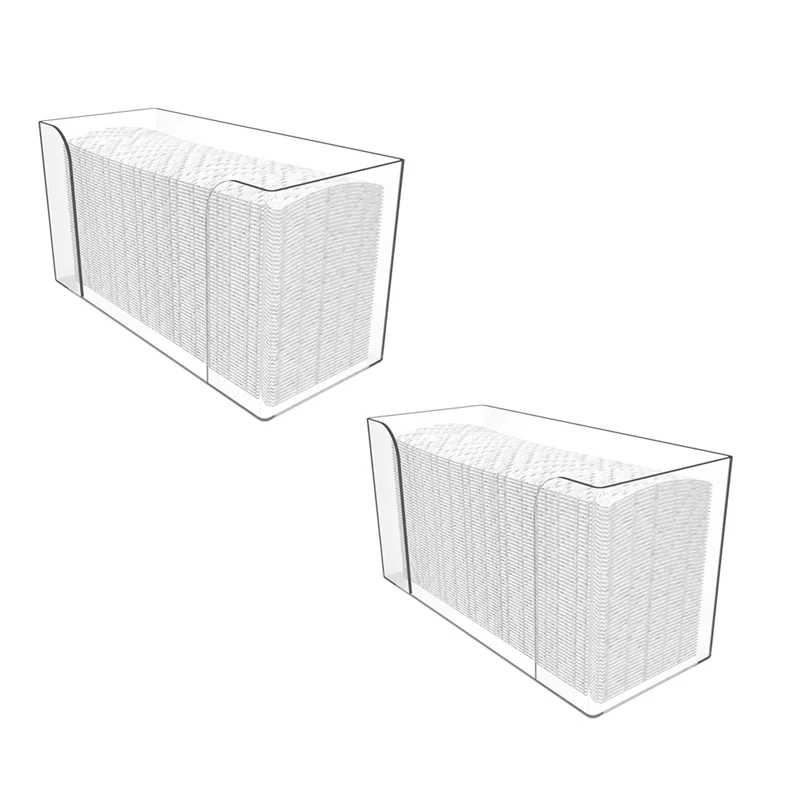 جديد 2 قطعة موزع المناشف الورقية كونترتوب واضح حامل مناديل منشفة الضيوف ل Z-Fold C-Fold أو المناشف الورقية متعددة الطي