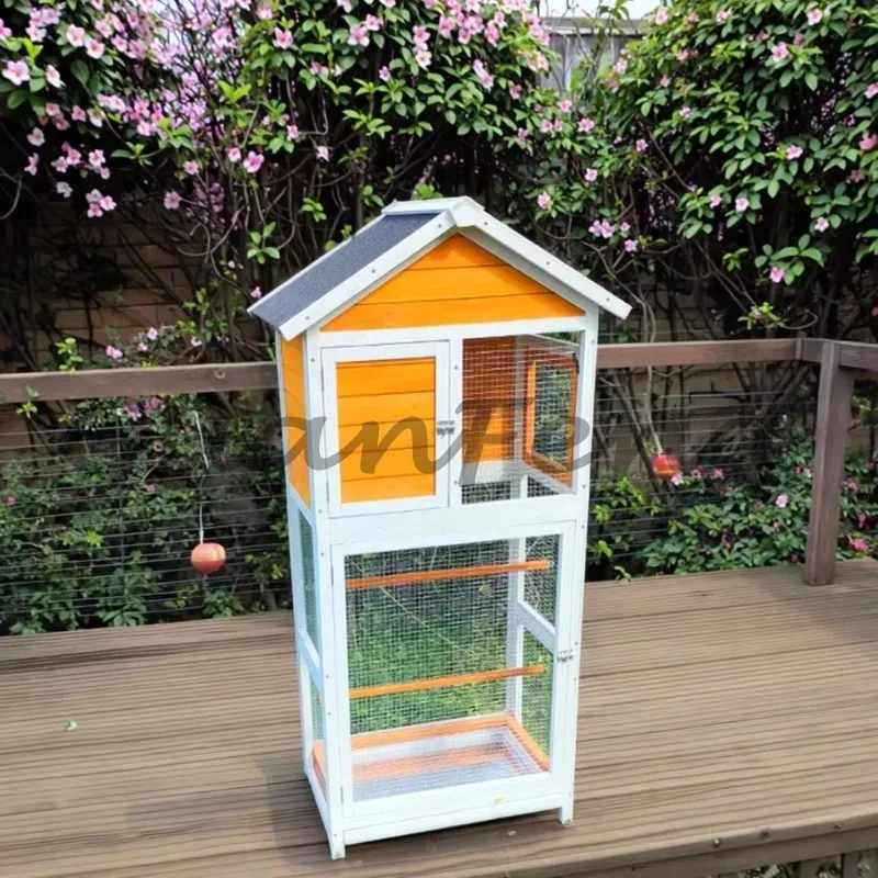 Deluxe Wooden Cage Chinese Parrot Breeding Box Bird Supplies Packaging