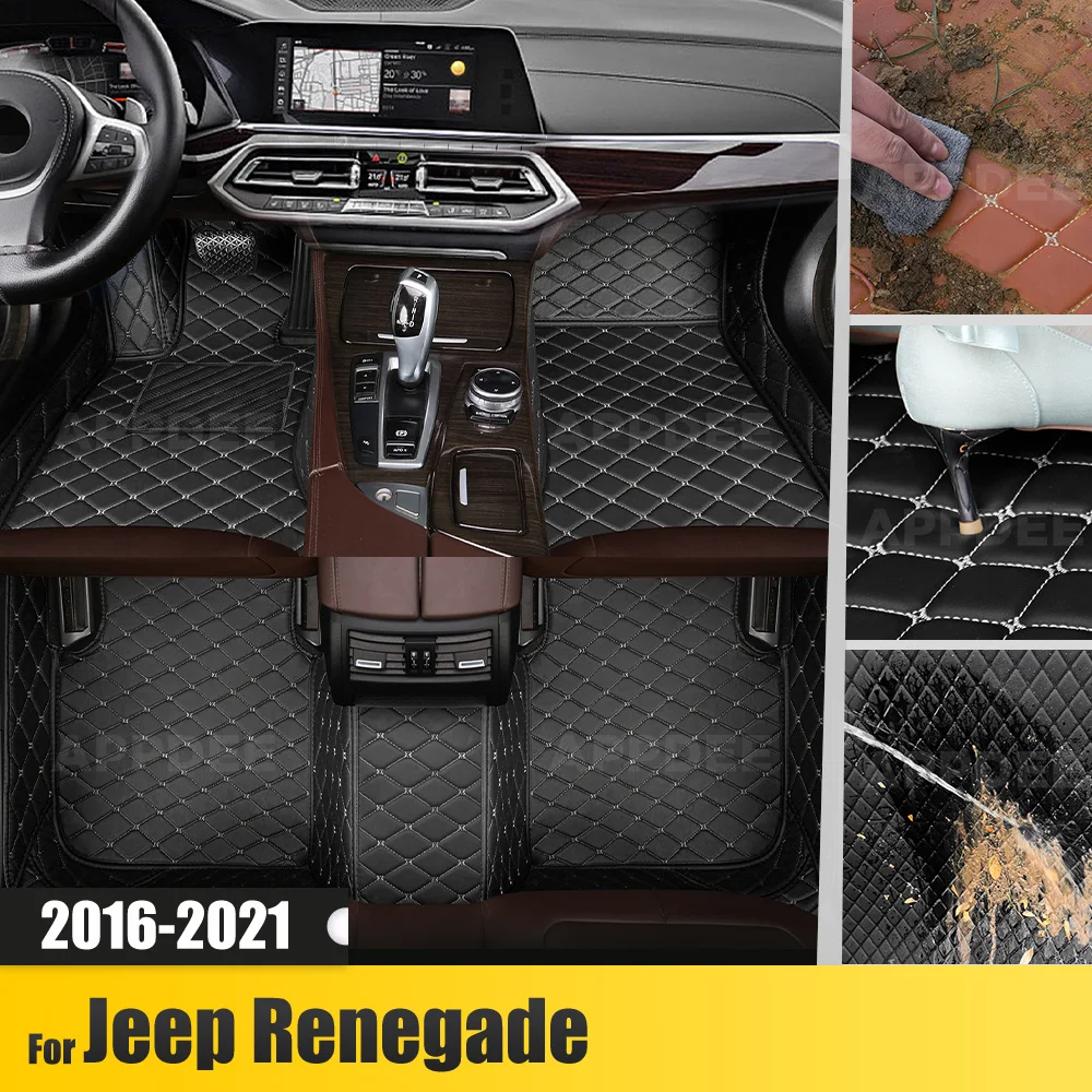 

APPDEE для Jeep Renegade 2016-2021 2020 2019 2018 2017, автомобильные коврики, автомобильный ковер, детали интерьера, аксессуары, защитные