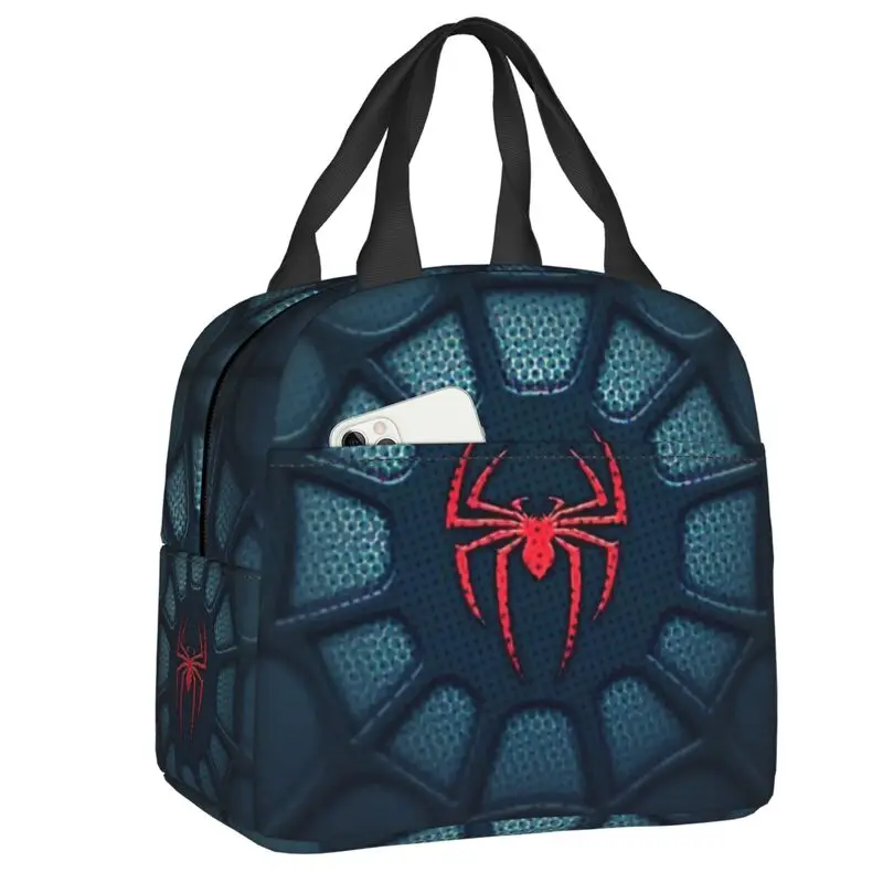 Cartoon Animal Little Spider Lunch Box for Women Cooler Thermal Food Insulated Lunch Bag Kids School Portable Picnic Tote Bags