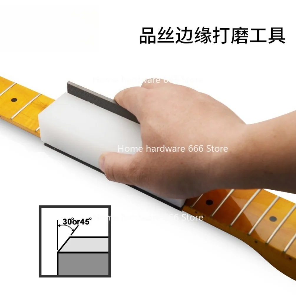エレキギターハンドル、指板、シルク研磨工具、フォークシルクエッジ面取り加工、高炭素鋼一体型研磨