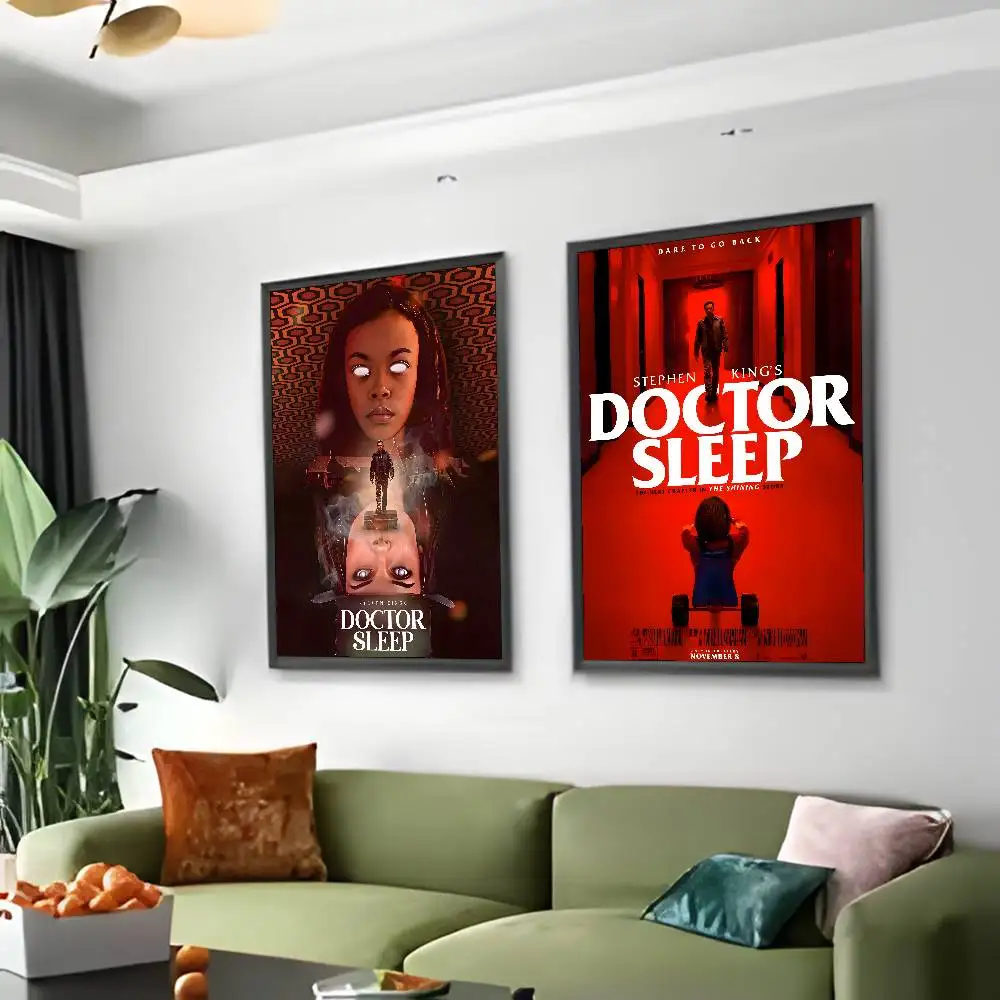 ملصق فني للنوم على شكل دكتور من فيلم إثارة مع مطبوعات لتزيين غرفة النوم وغرفة المعيشة