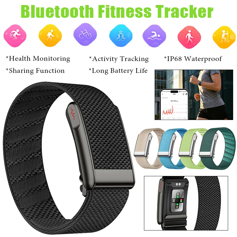 ecg-screenless-smart-watch-heart-rate-blood-oxygen-monitoring-body-temperature-nfc-unlocking-waterproof-no-screen-smartwatch