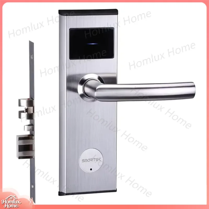 Smart Electronic Door Lock Keyless Entry RFID Hotel Door Lock System ANSI Grade 3 Offline Smart Lock with Cell Battery SUS304
