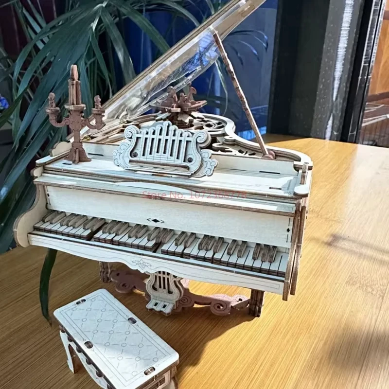 FurHaven Magic Piano 3D Mechanical Music Box Wooden Puzzle Musical Instrument Wooden Desk Decor Unique Gift for Adults view 4