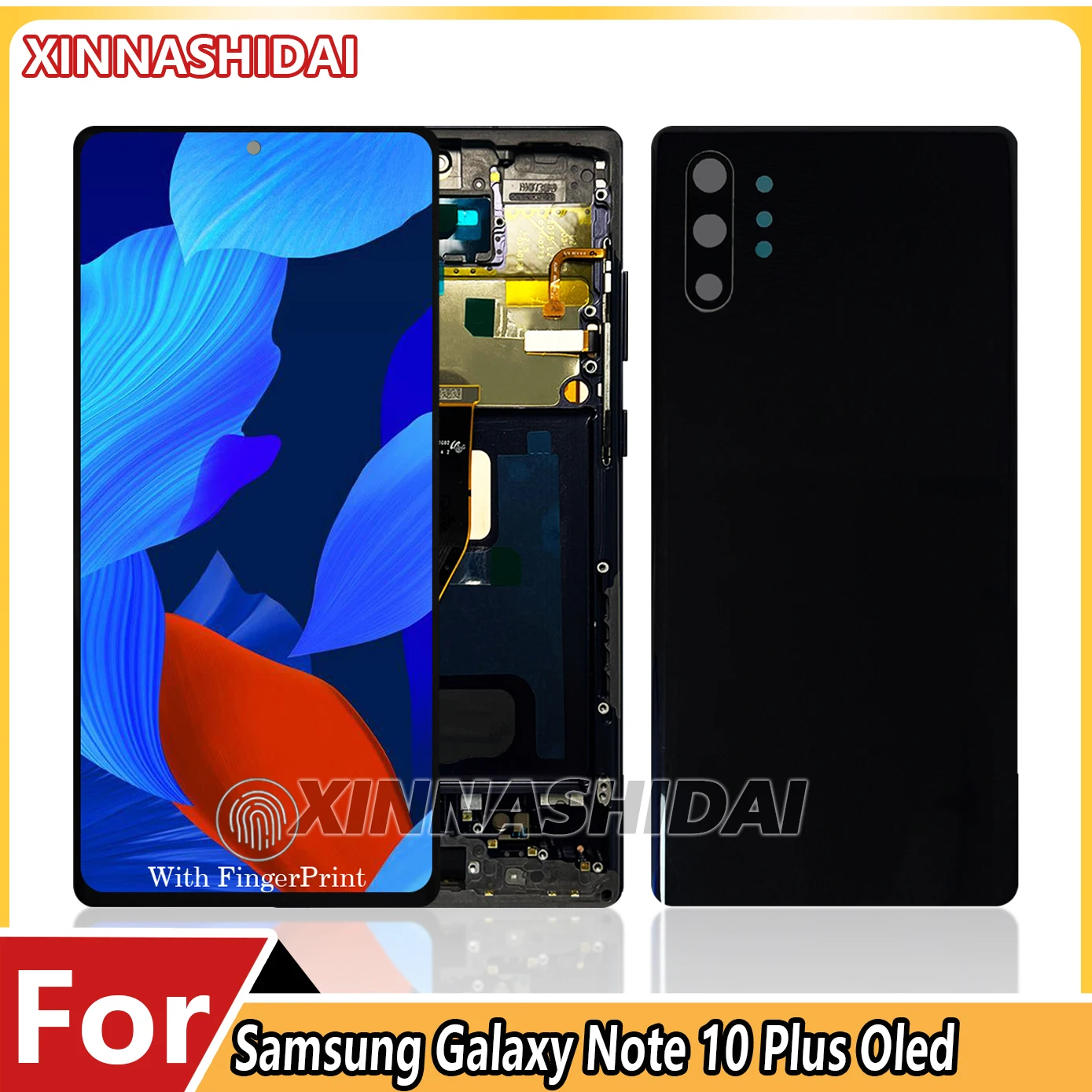 Ecran-oled-100-teste-avec-cadre-pour-samsung-galaxy-note-10-plus-sm-n975f-remplacement-de-l'assemblage-de-numeriseur-tactile