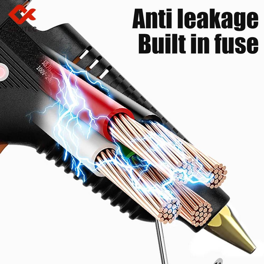 

JCD Hot Melt Glue Gun with Switch for 11mm Glue Stick Indusrial Adhesive Hot Gun Electric Heat Temperature Gun Repair Tool