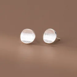 BF CLUB 925 Sterling Silver Vintage Round Stud Earrings For Women Trendy Earring Jewelry Prevent Allergy Party Accessories Gift