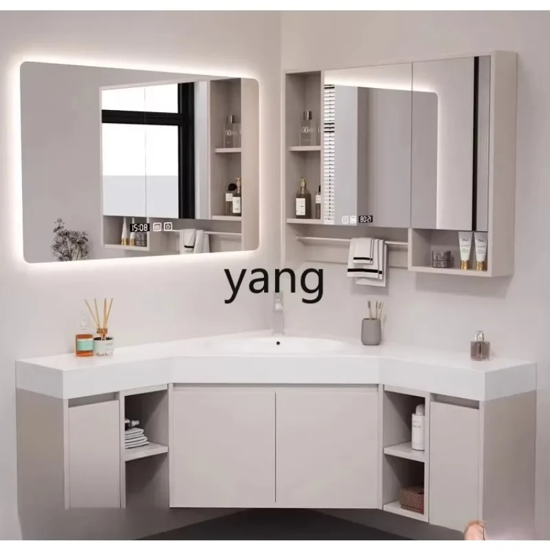 CX  triangular bathroom cabinet combination washstand corner special-shaped bathroom face wash basin cabinet